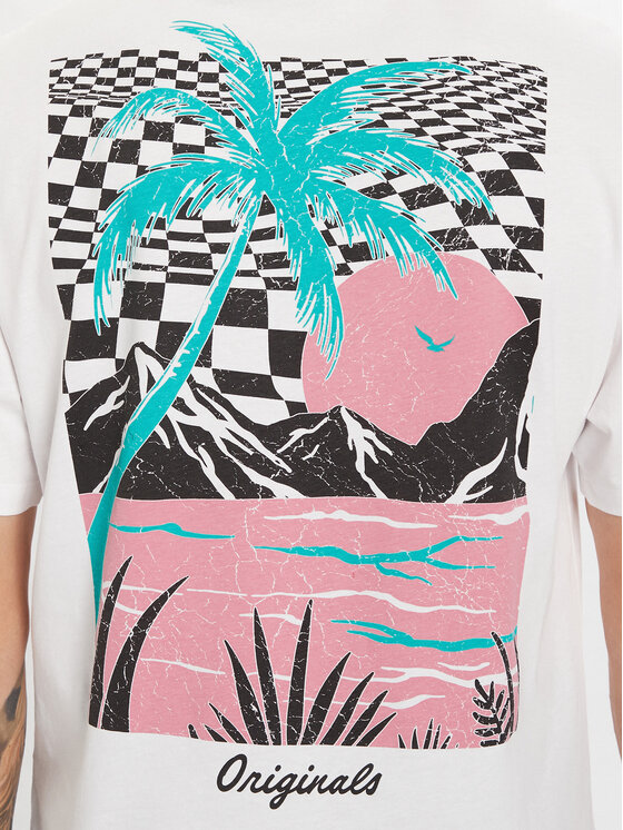 Jack & Jones Jack & Jones T-krekls Bradley 12264414 Balts Relaxed Fit