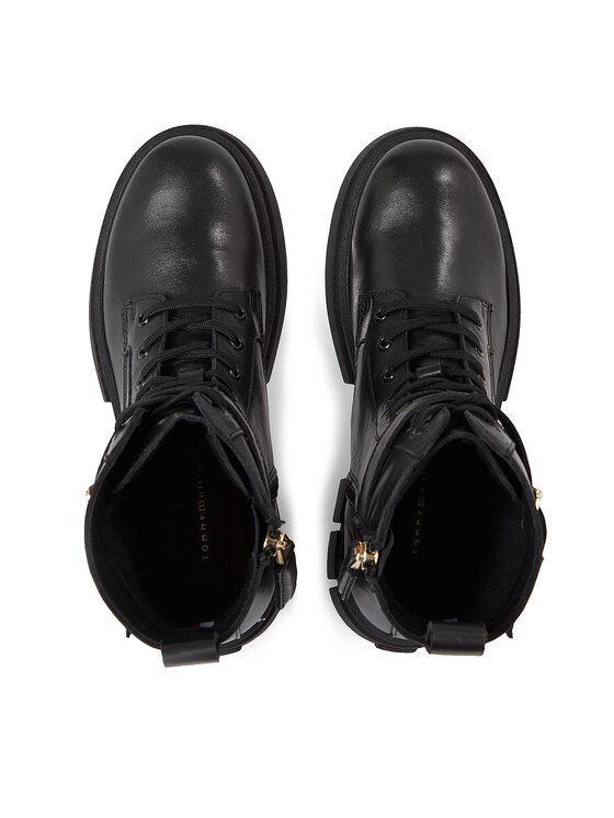 Tommy Hilfiger Tommy Hilfiger Ορειβατικά παπούτσια Cool Feminine Bikerboot FW0FW07322 Μαύρο
