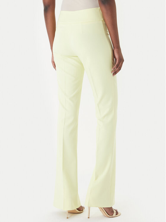 Rinascimento Rinascimento Medžiaginės kelnės CFC0127876003 Geltona Slim Fit