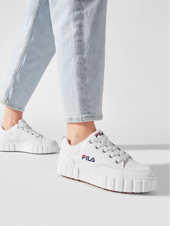 Fila plateforme blanche hot sale