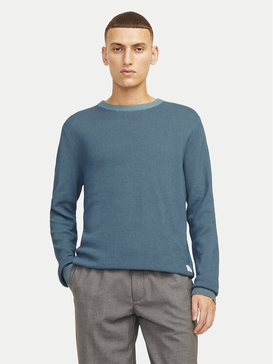 Jack&Jones Jack&Jones Pullover Globe 12258139 Blau Regular Fit