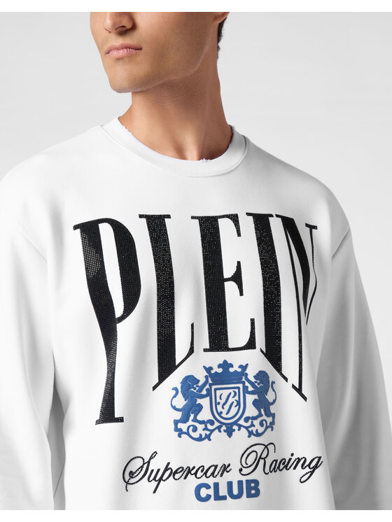 PHILIPP PLEIN PHILIPP PLEIN Bluza 22623 Biały Regular Fit