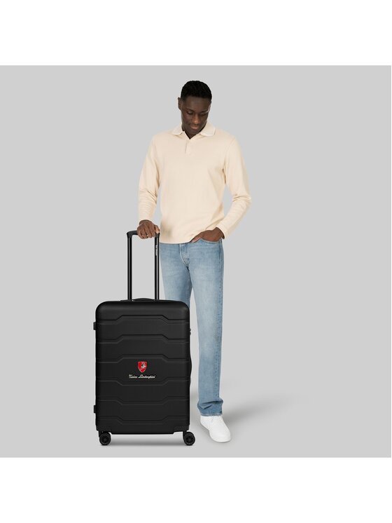 Tonino Lamborghini Tonino Lamborghini Walizka średnia 320242 Czarny