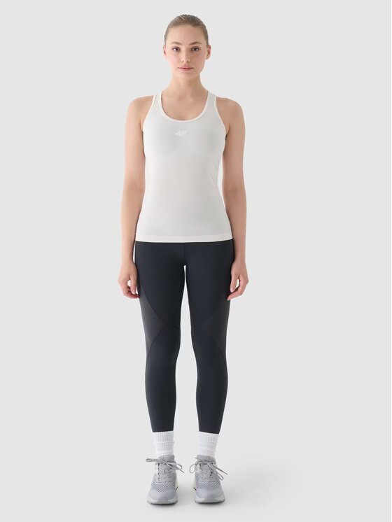 4F 4F Top 4FWAW24TFSLF411-12S Biela Slim Fit