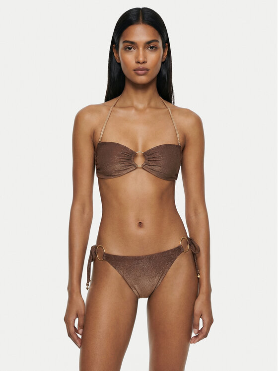 Guess Guess Spodnji del bikini E6GO08 KF600 Rjava