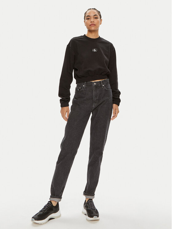 Calvin Klein Jeans Calvin Klein Jeans Mikina J20J223535 Čierna Regular Fit
