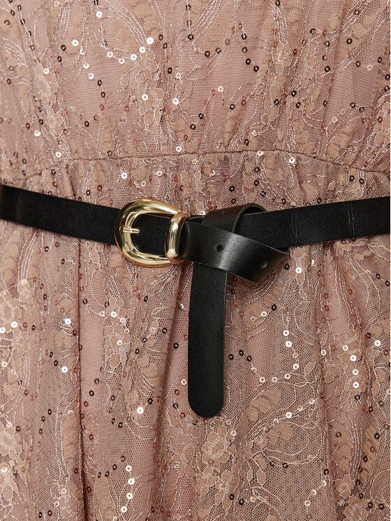 ViCOLO ViCOLO Koktel haljina TR0261 Bež Regular Fit