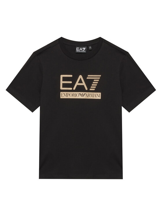 EA7 Emporio Armani EA7 Emporio Armani T-shirt 7B000350 AF10375 MC004 Crna Regular Fit