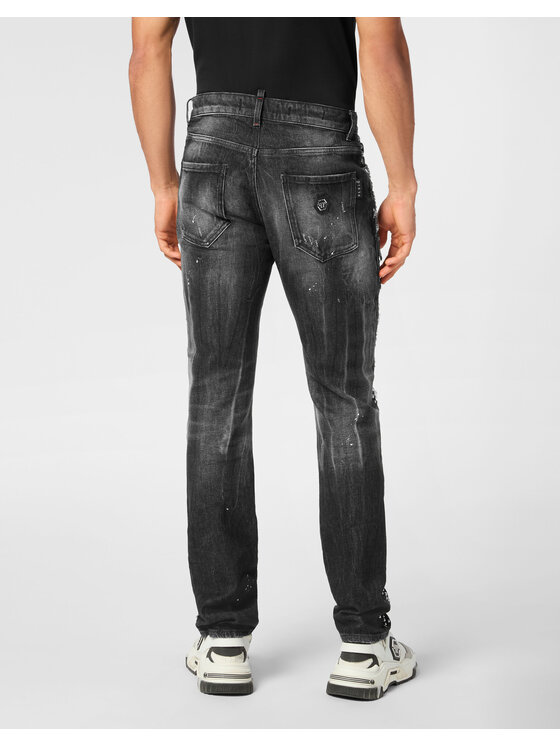 PHILIPP PLEIN PHILIPP PLEIN Jeansy 22237 Szary Skinny Fit