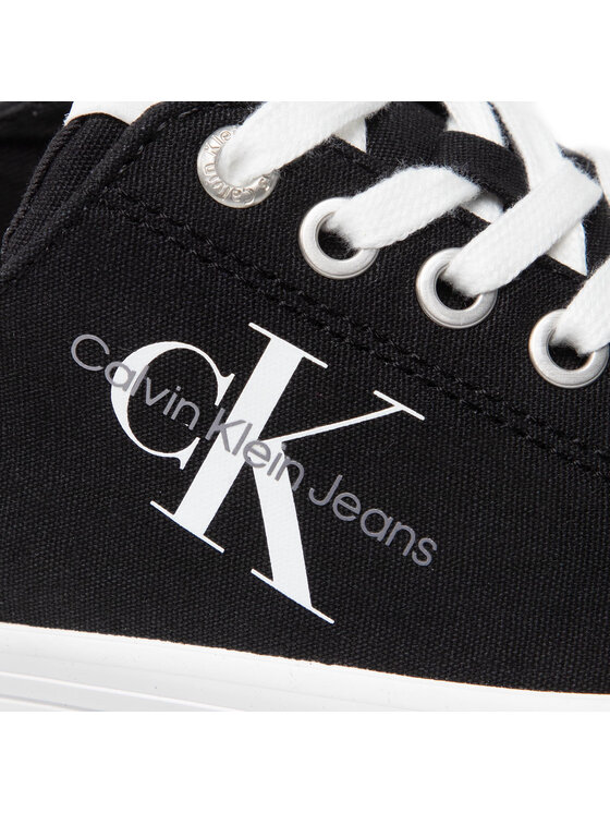 Calvin Klein Jeans Calvin Klein Jeans Teniszcipő Vulcanized Flatform Laceup Co YW0YW00254 Fekete