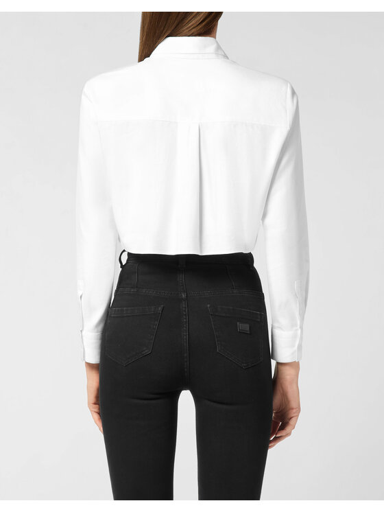 PHILIPP PLEIN PHILIPP PLEIN Košile 26471 Bílá Fitted Fit