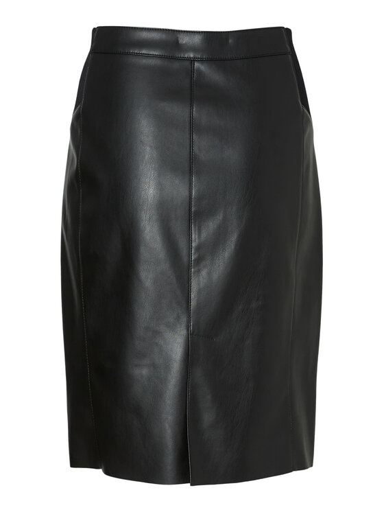 Vero Moda Vero Moda Φούστα από απομίμηση δέρματος 10218187 Μαύρο Slim Fit