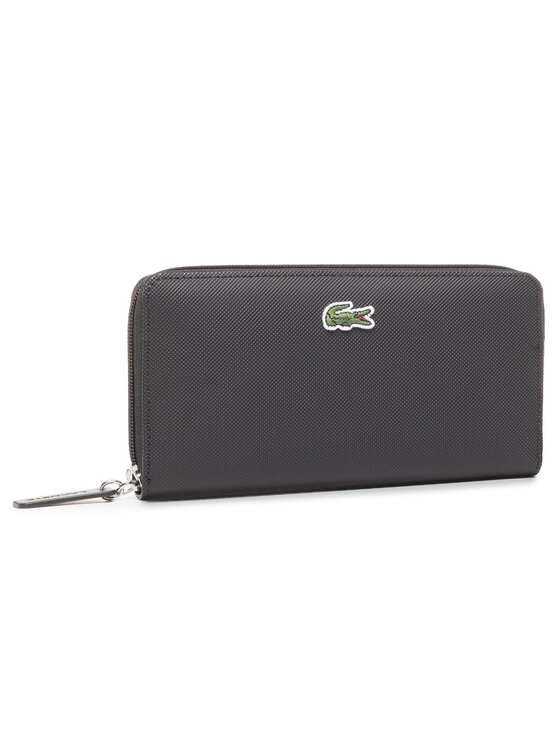 Lacoste Liels sieviešu maks L Zip Wallet NF2900PO Melns