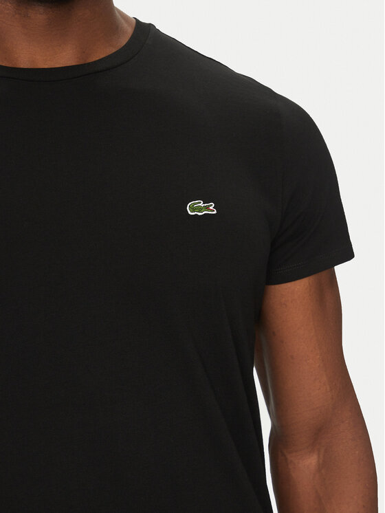 Lacoste Lacoste Marškinėliai TH6709 Juoda Regular Fit