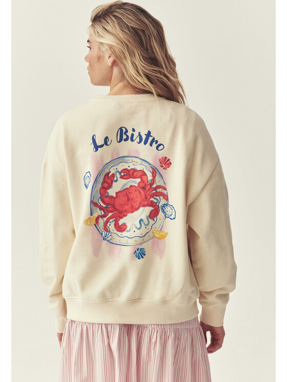 TATUUM TATUUM Mikina APETIT Bílá Loose Fit
