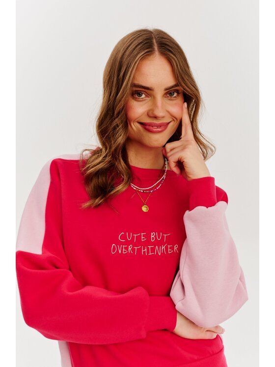NAOKO NAOKO Bluza Overthinker Czerwony Regular Fit