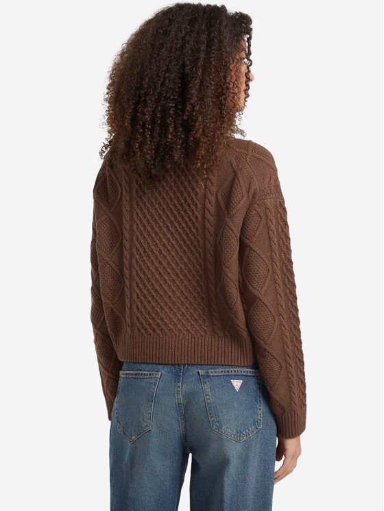 Guess Jeans Guess Jeans Πουλόβερ Maglia ragazza Καφέ Regular Fit