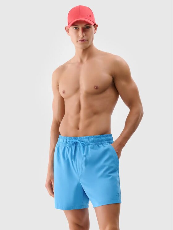 4F 4F Shorts da mare 4FWSS25UBDSM134-48S Blu Regular Fit