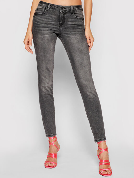 Guess Džinsai Curve X W1YAJ2 D4F52 Juoda Shaping Fit • Modivo.lt