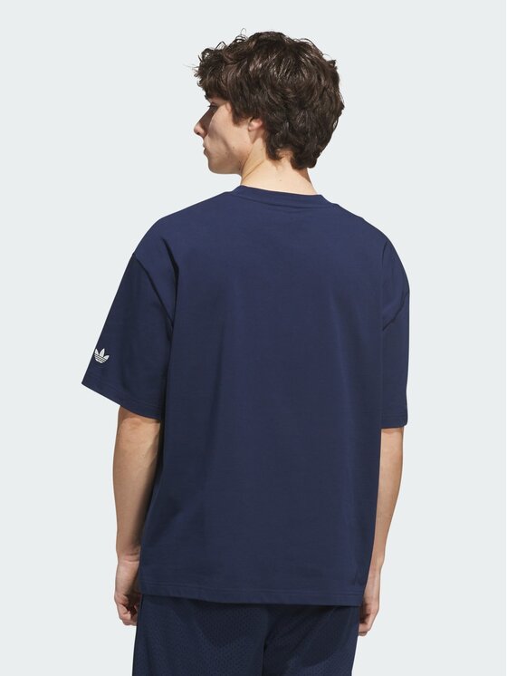 adidas adidas Koszulka techniczna 165559 Niebieski jasny Oversize