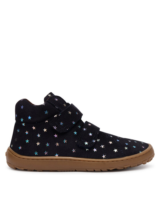 Froddo Froddo Kotníková obuv Barefoot Winter Furry G3110263-13 S Tmavomodrá