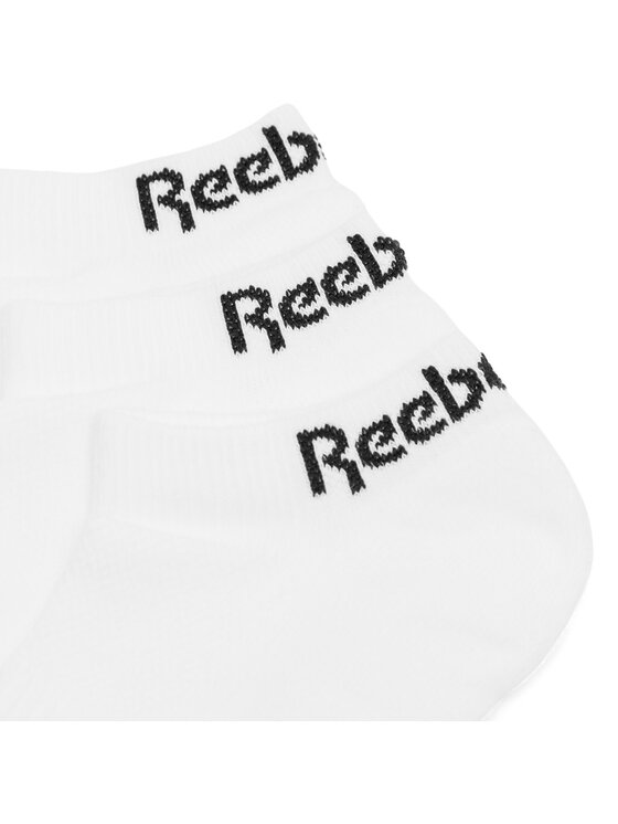 Reebok Reebok Набір 3 пар низьких шкарпеток unisex R0356-SS24 (3-pack) Білий