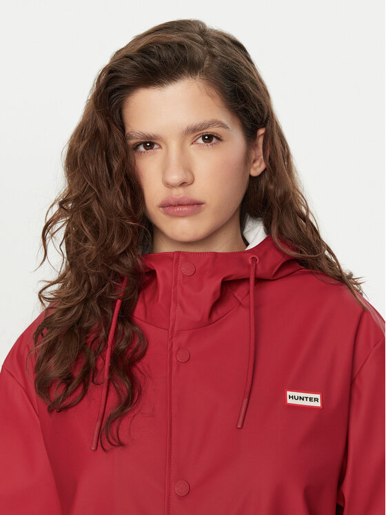 Hunter Hunter Kurtka przeciwdeszczowa HARU0003242 Czerwony Regular Fit