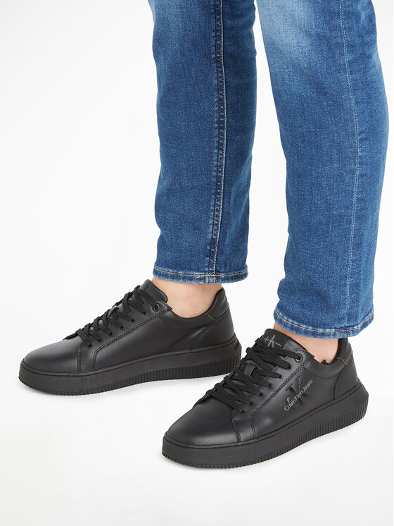 Calvin Klein Jeans Calvin Klein Jeans Sneakers Chunky Cupsole Mono Lth YM0YM00681 Negru
