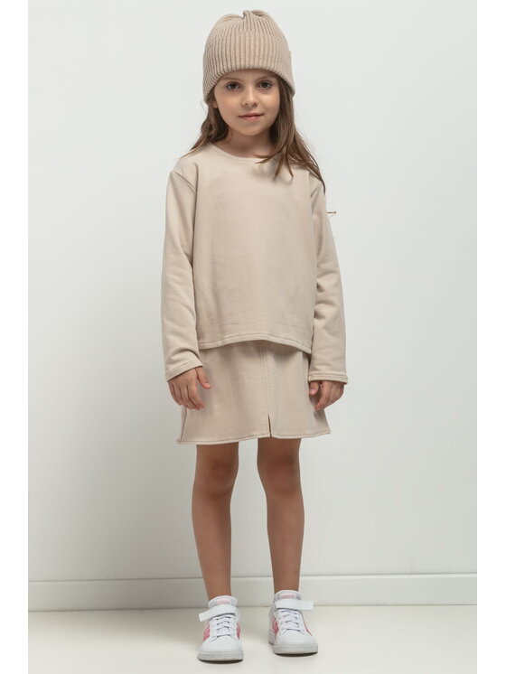 Tessita Tessita Bluza MMD41 Beżowy Basic Fit