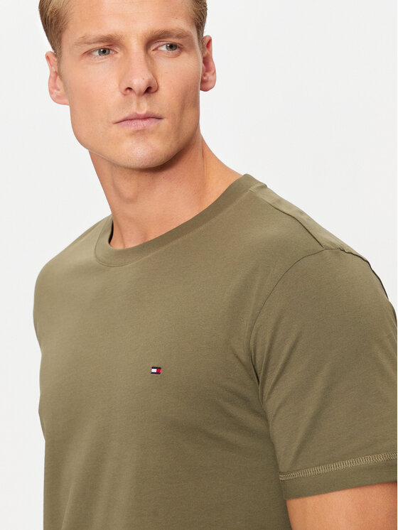 Tommy Hilfiger Tommy Hilfiger T-Shirt UM0UM03362 Zielony Regular Fit