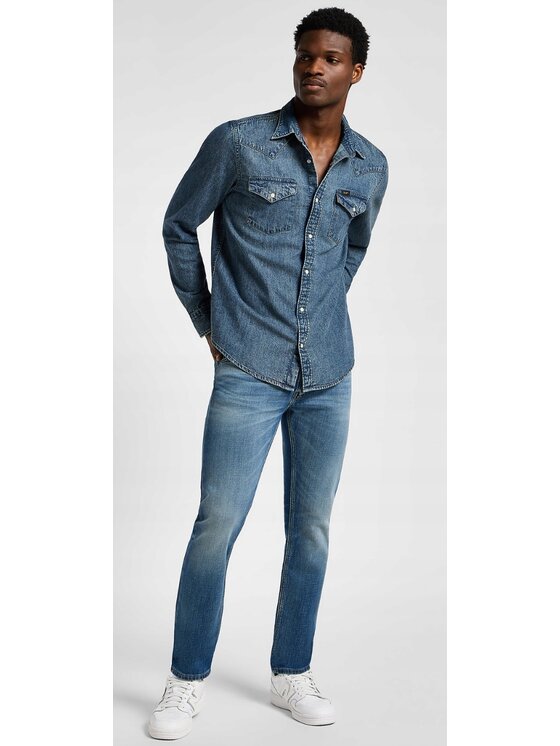 Lee Lee Jeansy Luke Niebieski Slim Fit