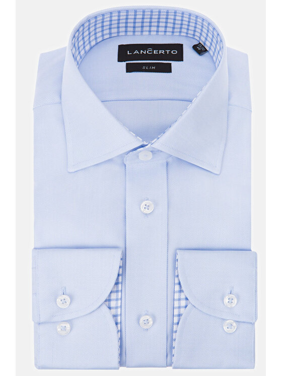 Lancerto Lancerto Koszula Jenna KO073120000001 Błękitny Slim Fit