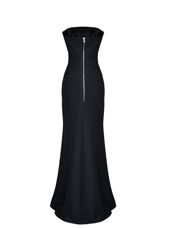 Kasia Zapała Kasia Zapała Sukienka elegancka Gaja Czarny Slim Fit