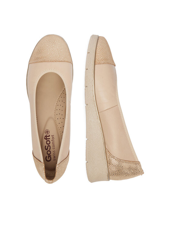 Go Soft Go Soft Ballerinas CEO-WI16-FLEXX-02 Beige