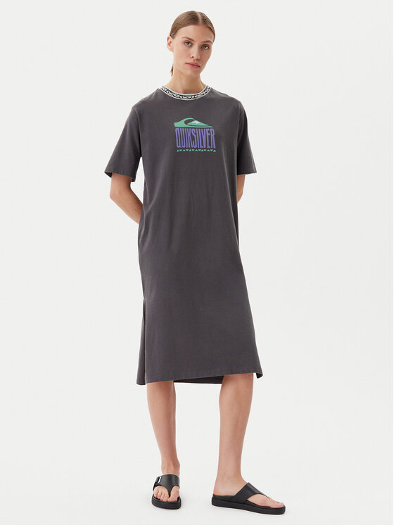 Quiksilver Quiksilver Ежедневна рокля EQWKD03035 Сив