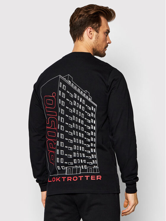 Longsleeve KLASYK Blocktro 2052 Nero Regular Fit
