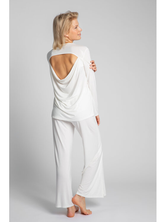 LaLupa LaLupa Bluzka LA027 Biały Comfortable Fit