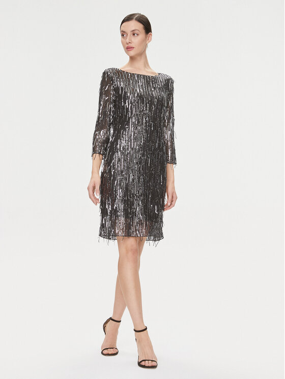 Bruuns Bazaar Bruuns Bazaar Sukienka koktajlowa BBW3759 Czarny Regular Fit