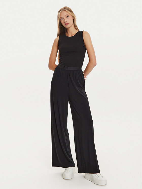 BOSS Boss Dressipüksid Bea 50525712 Must Relaxed Fit