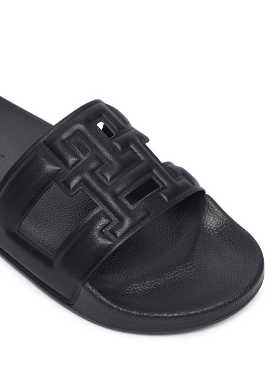 Tommy Hilfiger Tommy Hilfiger Şlapi Monogram Pool Slide FW0FW09424 Negru