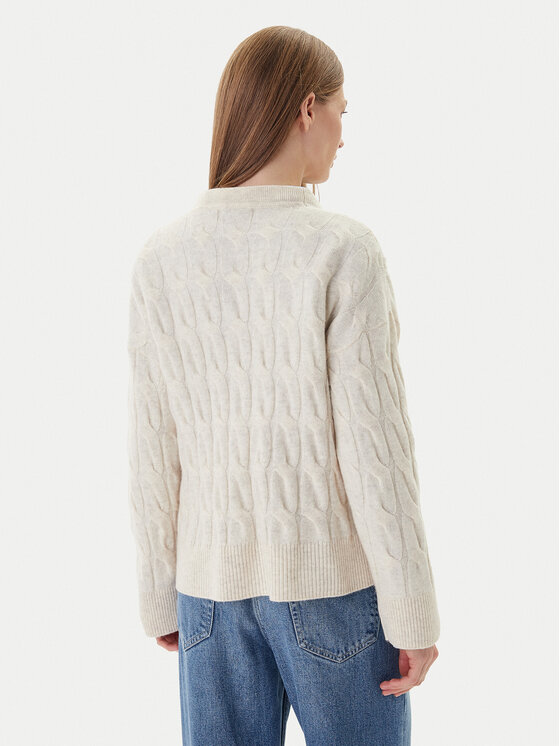 Tommy Hilfiger Tommy Hilfiger Cardigan WW0WW43089 Bej Regular Fit