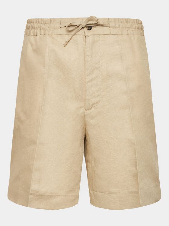 J.Lindeberg Kratke hlače iz tkanine Baron FMPA08410 Bež Regular Fit