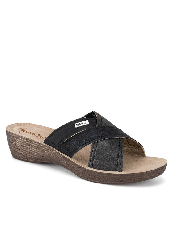 Inblu Inblu Klapki GL170100 Czarny