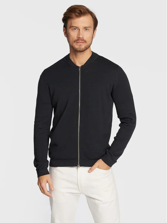 Marc O'Polo Strickjacke 228 5092 61138 Dunkelblau Regular Fit