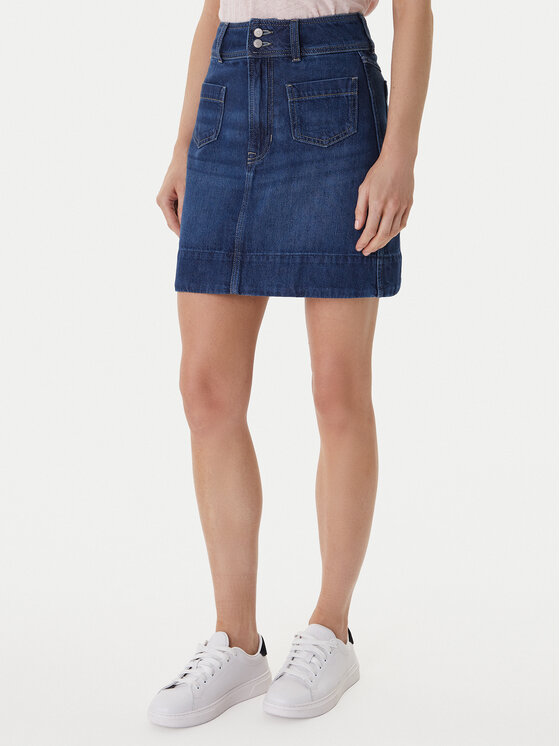 BOSS BOSS Jeans suknja 50559404 Plava Regular Fit