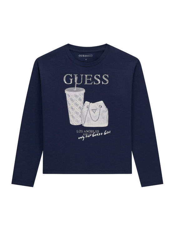 Guess Guess Särkpluus J6BI24 K6578 Tumesinine Regular Fit