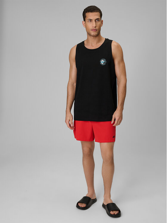 4F 4F Szorty kąpielowe SWIMWEAR Czerwony Regular Fit