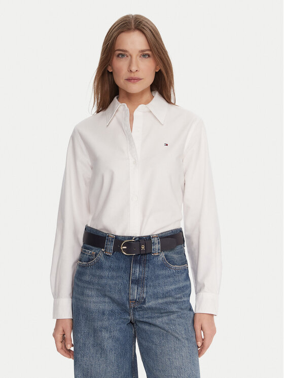 Tommy Hilfiger Tommy Hilfiger Ing WW0WW46111 Fehér Relaxed Fit