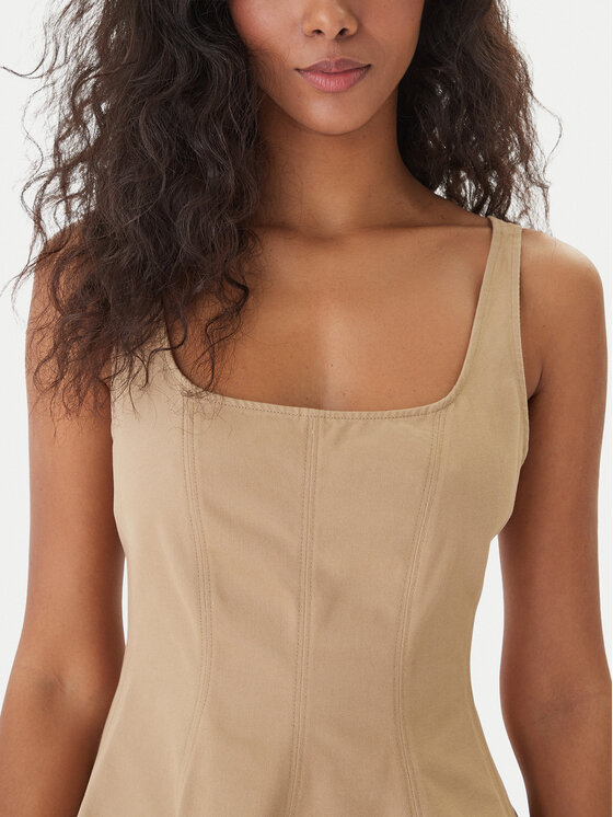 HUGO HUGO Vestito da giorno Kademe 50559409 Beige Regular Fit