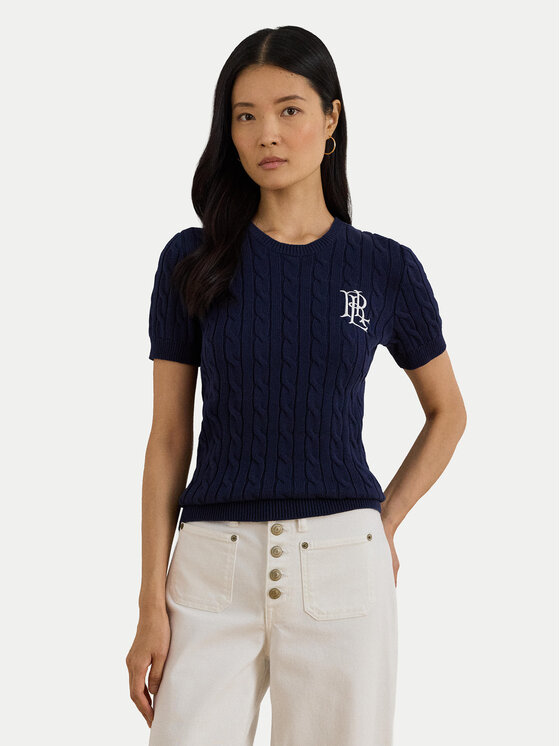 LAUREN RALPH LAUREN Pulover 200P07025001 Bleumarin Relaxed Fit